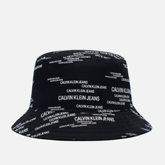 Панама Calvin Klein Jeans All Over Print Urban Bucket, цвет чёрный