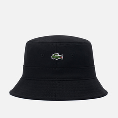 Панама Lacoste Organic Cotton Embroidered, цвет чёрный