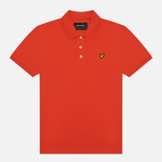 Мужское поло Lyle &amp; Scott Plain Regular Fit, цвет оранжевый