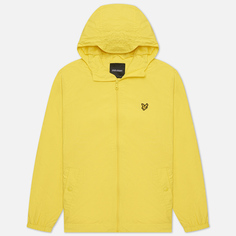 Мужская куртка ветровка Lyle &amp; Scott Zip Through Hooded, цвет жёлтый