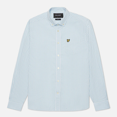 Мужская рубашка Lyle &amp; Scott LS Slim Fit Gingham, цвет голубой