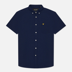 Мужская рубашка Lyle &amp; Scott Light Weight Slub Oxford Short Sleeve, цвет синий