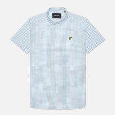 Мужская рубашка Lyle &amp; Scott Gingham Short Sleeve, цвет голубой