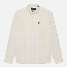 Мужская рубашка Lyle &amp; Scott LS Slim Fit Gingham, цвет белый