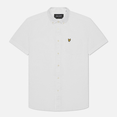 Мужская рубашка Lyle &amp; Scott Light Weight Slub Oxford Short Sleeve, цвет белый
