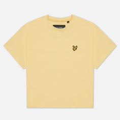 Женская футболка Lyle &amp; Scott Cropped, цвет жёлтый