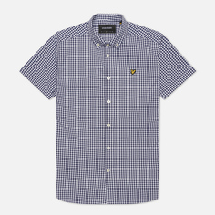 Мужская рубашка Lyle &amp; Scott Gingham Short Sleeve, цвет синий