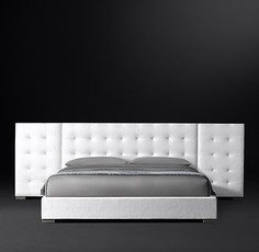 Кровать “modena extended panel box” (idealbeds) белый 240x100x212 см.