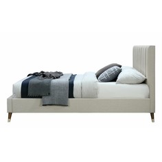 Кровать “howland queen” (idealbeds) серый 170x110x212 см.