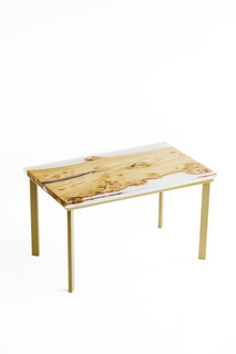 Обеденный стол (woodzpro) белый 80.0x75.0x130.0 см.