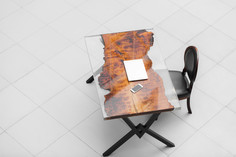 Рабочий стол (woodzpro) прозрачный 95.0x75.0x145.0 см.