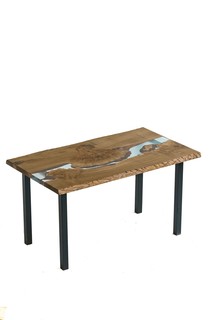 Обеденный стол (woodzpro) голубой 80.0x75.0x140.0 см.