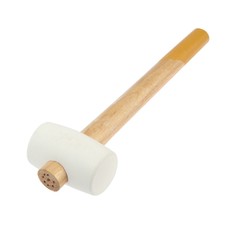 Киянка tundra, деревянная рукоятка, белая резина, 45 мм, 225 г