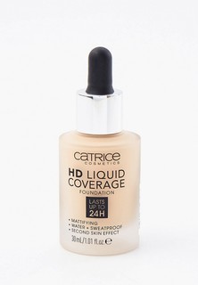 Тональное средство Catrice HD LIQUID COVERAGE FOUNDATION, тон 010 Light Beige, 30 мл