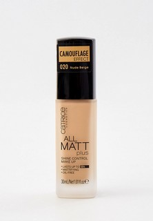 Тональное средство Catrice ALL MATT PLUS SHINE CONTROL MAKE UP, тон 020 Nude Beige, 30 мл