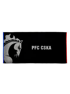 Полотенце PFC CSKA 140 х 70 см, цвет чёрный ПФК ЦСКА