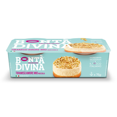 Десерт Bonta Divina Тирамису со вкусом лесного ореха, 2 шт х 75 г
