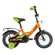 Велосипед NOVATRACK Vector (2020), городской (детский), колеса 12", оранжевый, 9кг [123vector.or20]