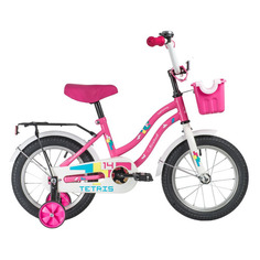 Велосипед NOVATRACK Tetris (2020), городской (детский), колеса 14", розовый, 10кг [141tetris.pn20]