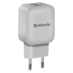 Сетевое зарядное устройство DEFENDER EPA-13, 2xUSB, 2.1A, белый