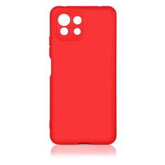 Чехол (клип-кейс) DF xiOriginal-21, для Xiaomi Mi 11 Lite, красный [df xioriginal-21 (red)]