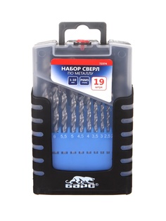 Набор сверл Барс по металлу 19шт 72374 Bars