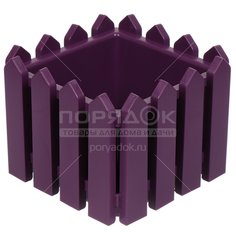Горшок для цветов пластиковый Элластик-Пласт Лардо лиловый, 43х35.7х30 см