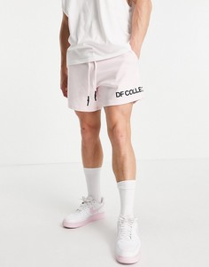 Розовые спортивные шорты с принтом логотипа (от комплекта) ASOS Dark Future-Розовый цвет