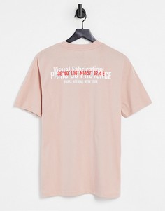 Узкая розовая футболка River Island-Розовый цвет