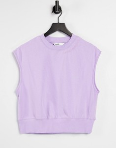 Сиреневая укороченная футболка для дома из экологичных материалов Hunkemoller P.O.P.-Фиолетовый цвет