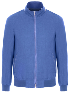 Бомбер изо льна и шерсти Enrico Mandelli