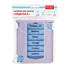 Контейнер для таблеток «НЕДЕЛЬКА» Bradex