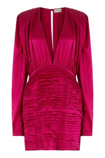 Шелковое платье цвета фуксии Magda Butrym
