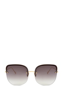 Серо-золотые солнцезащитные очки Loni Linda Farrow
