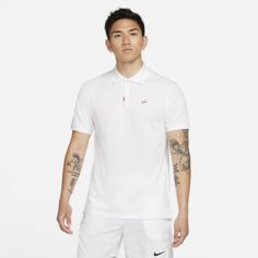 Мужская рубашка-поло с плотной посадкой The Nike Polo - Белый