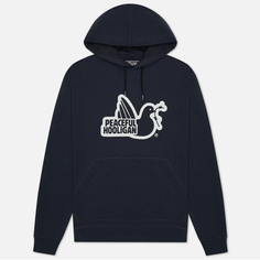 Мужская толстовка Peaceful Hooligan Outline Dove Hoodie, цвет синий, размер XXL