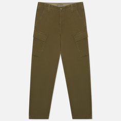 Мужские брюки Levis XX Taper Cargo II Garment Dye, цвет оливковый