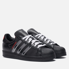 Мужские кроссовки adidas Consortium x Pleasures Superstar, цвет чёрный, размер 43.5 EU