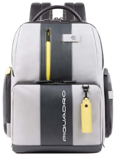 Рюкзак для ноутбука Piquadro Urban, серый/желтый (CA4550UB00BM/GRGR)