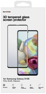 Защитное стекло Barn&Hollis для Samsung Galaxy S10E (3D), Full Glue черное (УТ000021486)