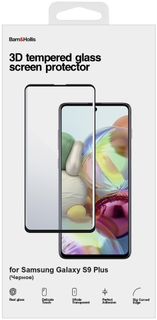Защитное стекло Barn&Hollis для Samsung Galaxy S9 Plus (3D), черное (УТ000021490)