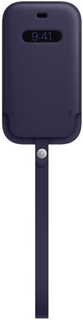 Чехол Apple Leather Sleeve MagSafe для iPhone 12 mini Deep Violet (MK093ZE/A)