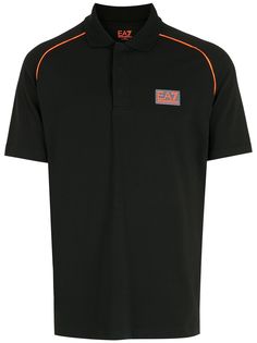 Ea7 Emporio Armani рубашка поло с нашивкой-логотипом