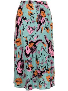 DVF Diane von Furstenberg юбка Beverley с цветочным принтом