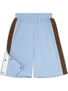 Fendi Kids спортивные шорты с логотипом