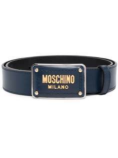 Moschino ремень с эмалированной пряжкой