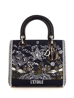 Christian Dior сумка-тоут La Roue de la Fortune Lady Dior pre-owned среднего размера