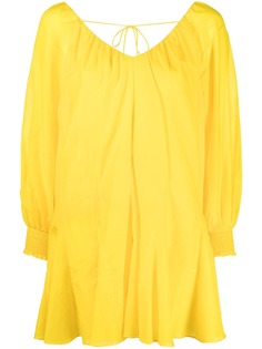 Alice+Olivia платье с длинными рукавами и складками