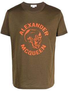 Alexander McQueen футболка с логотипом Skull