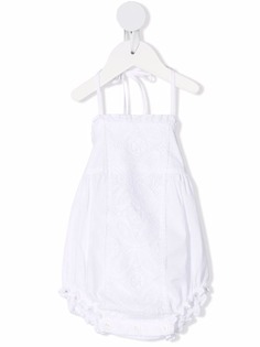 Babe And Tess ромпер с оборками и английской вышивкой